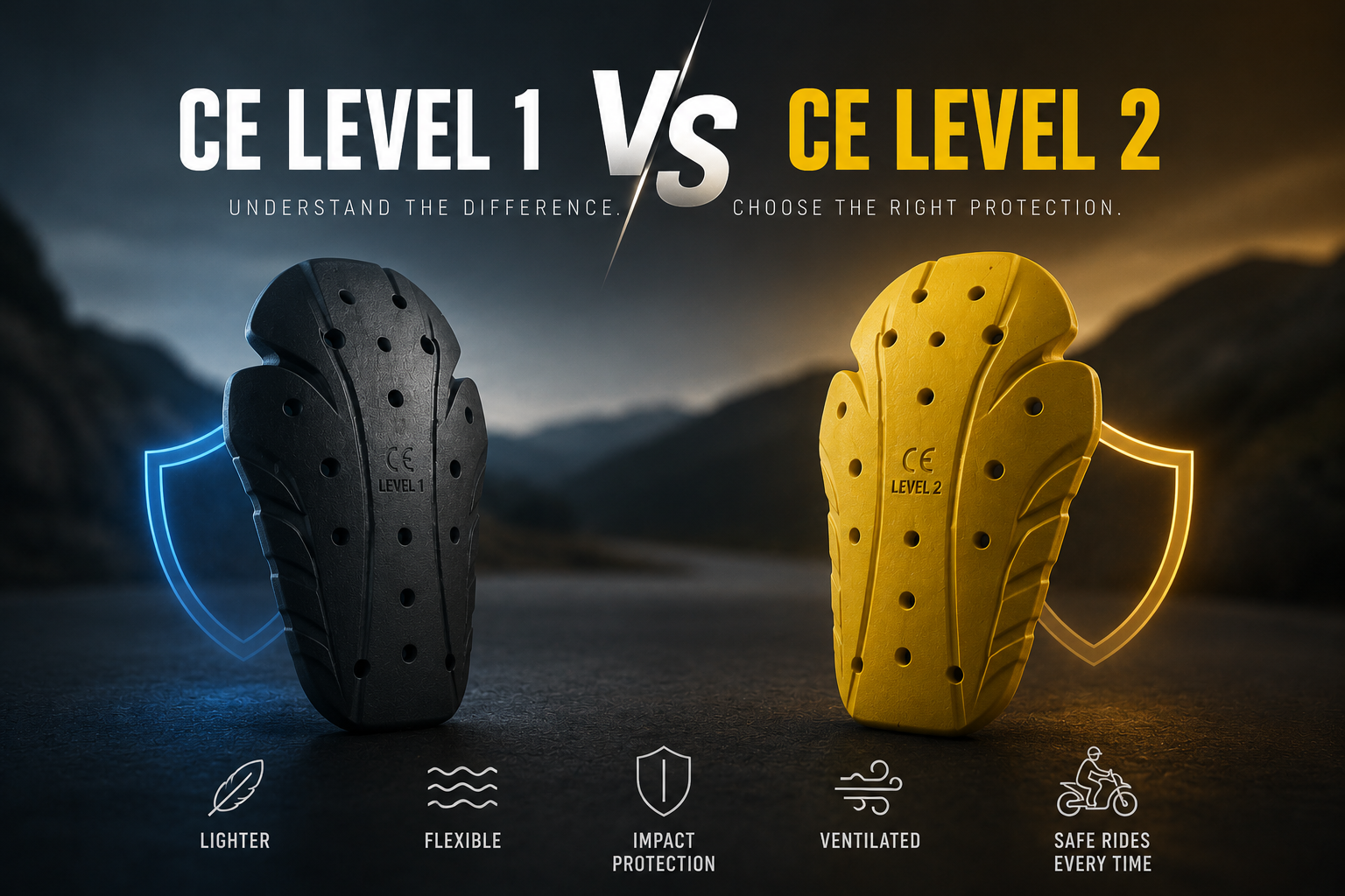 CE Level 1 vs CE Level 2 Motorcycle Armour Explained