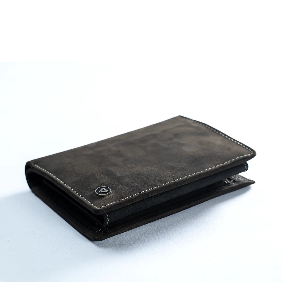 Carbonado Tri Fold Wallet - Black