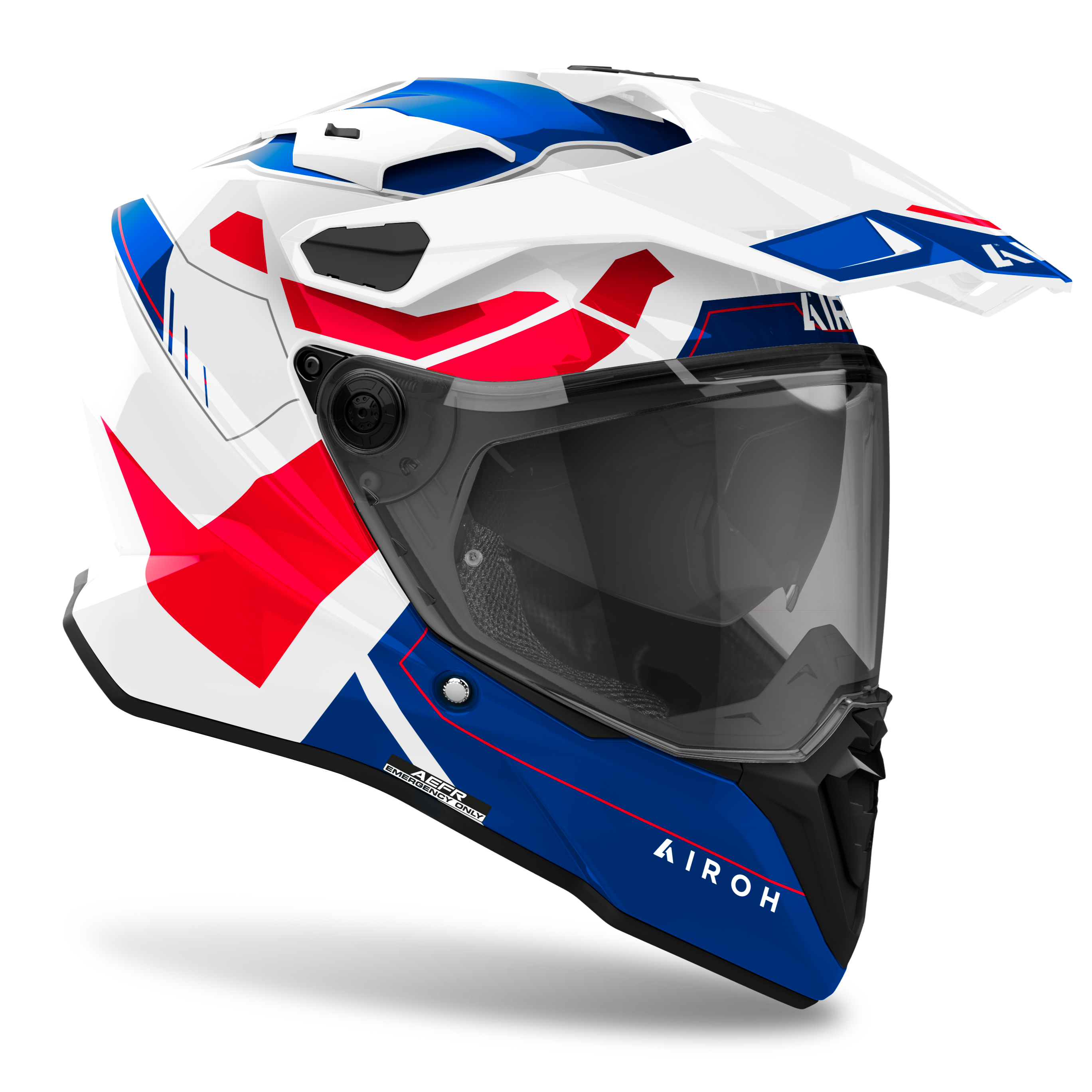 Airoh Commander 2 Reveal Blue Red Gloss Helmet