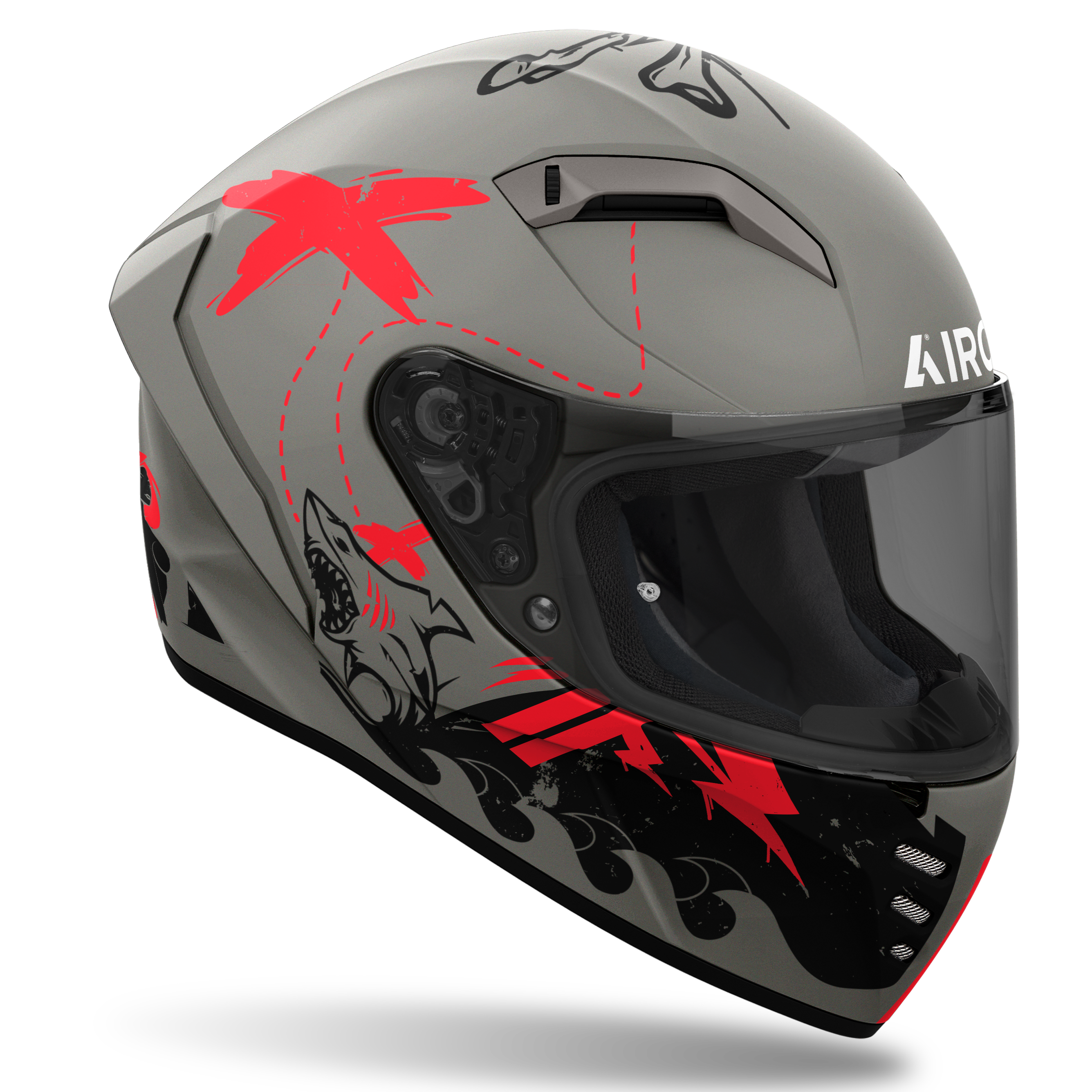 AIROH CONNOR DESPERADO ORANGE MATT HELMET