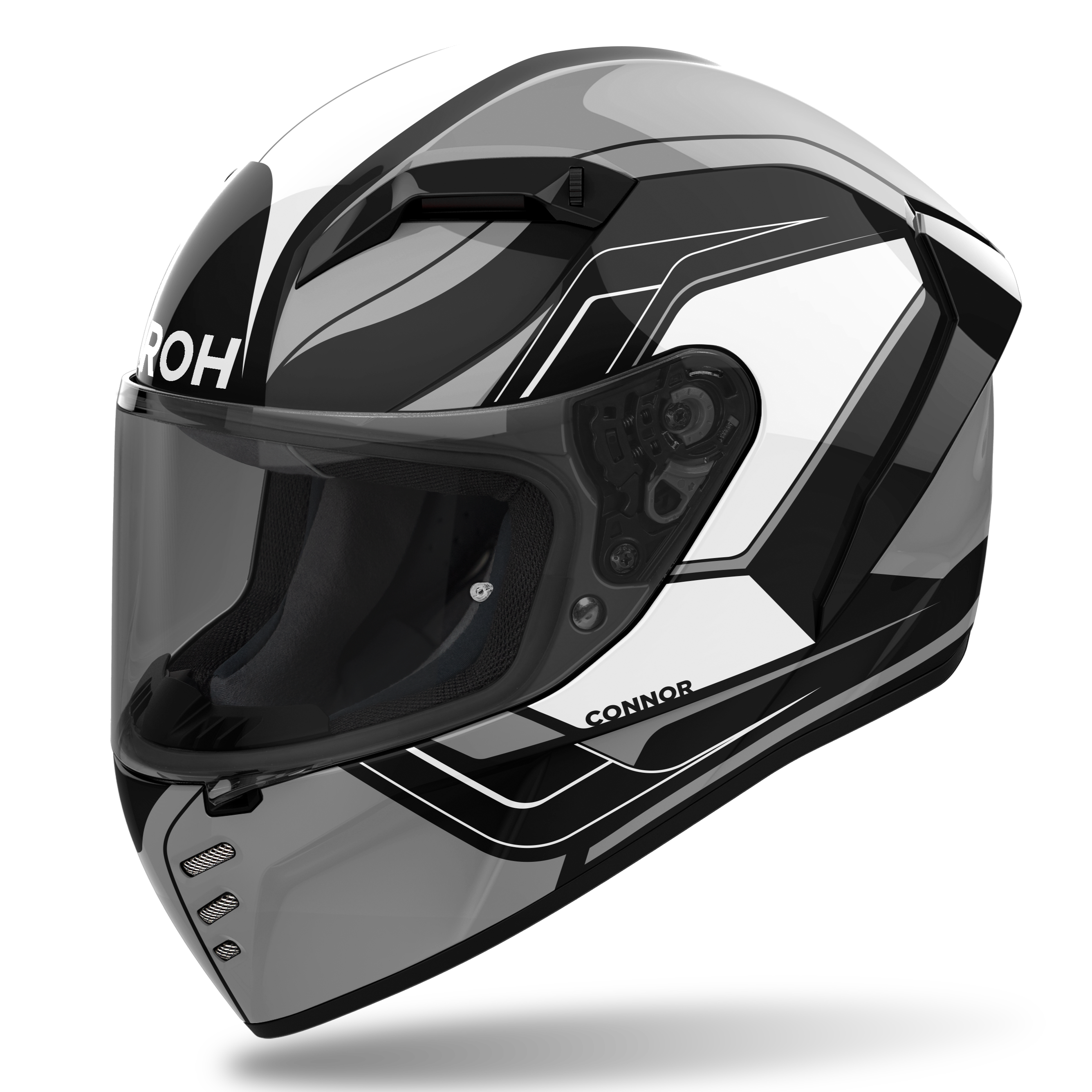 AIROH CONNOR DUNK BLACK GLOSS HELMET