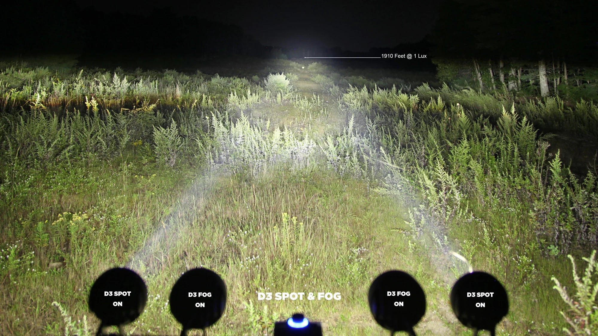 Denali D3 LED Fog Light Pod (Pair) with DataDim Technology