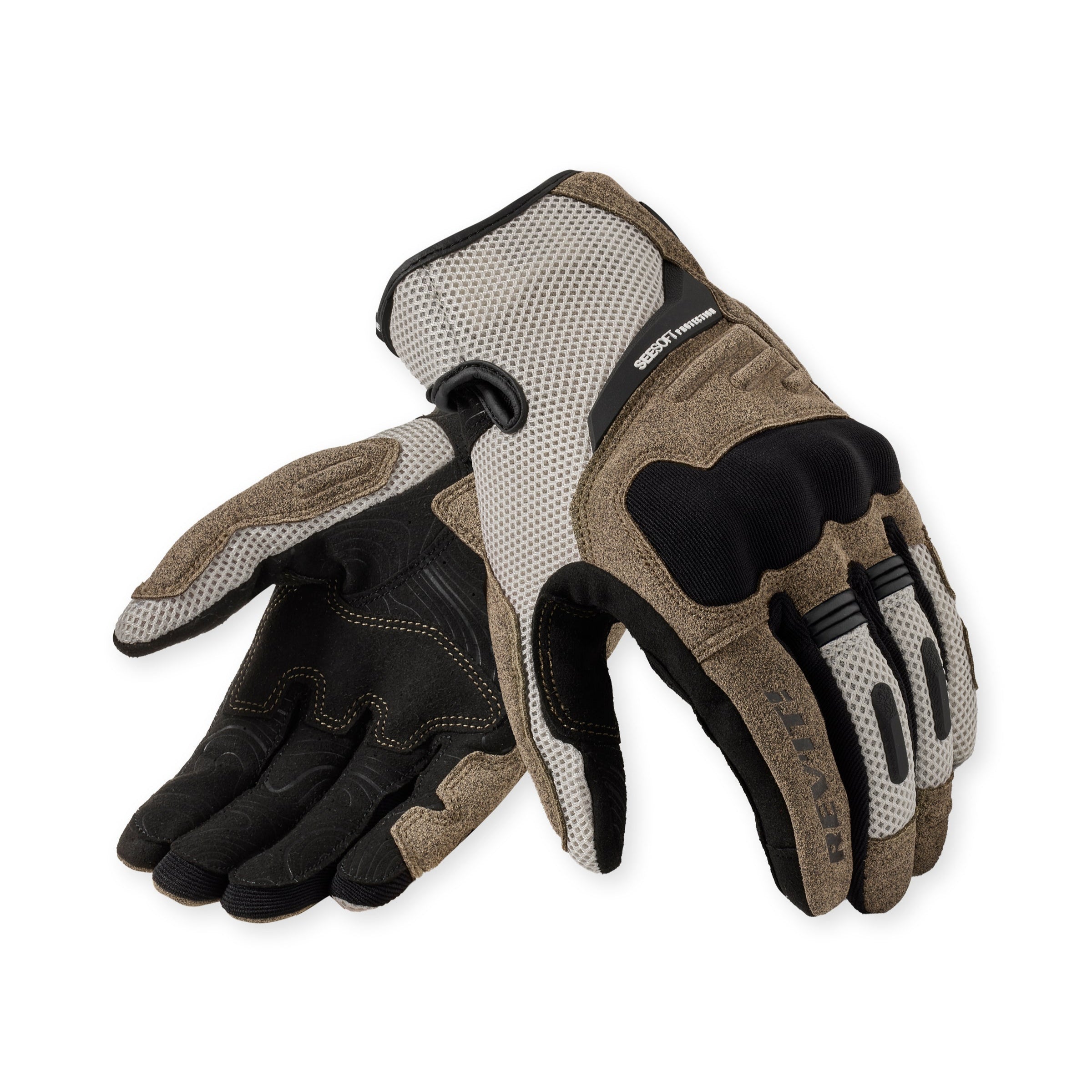 REV'IT! Cavern Sand Black Gloves