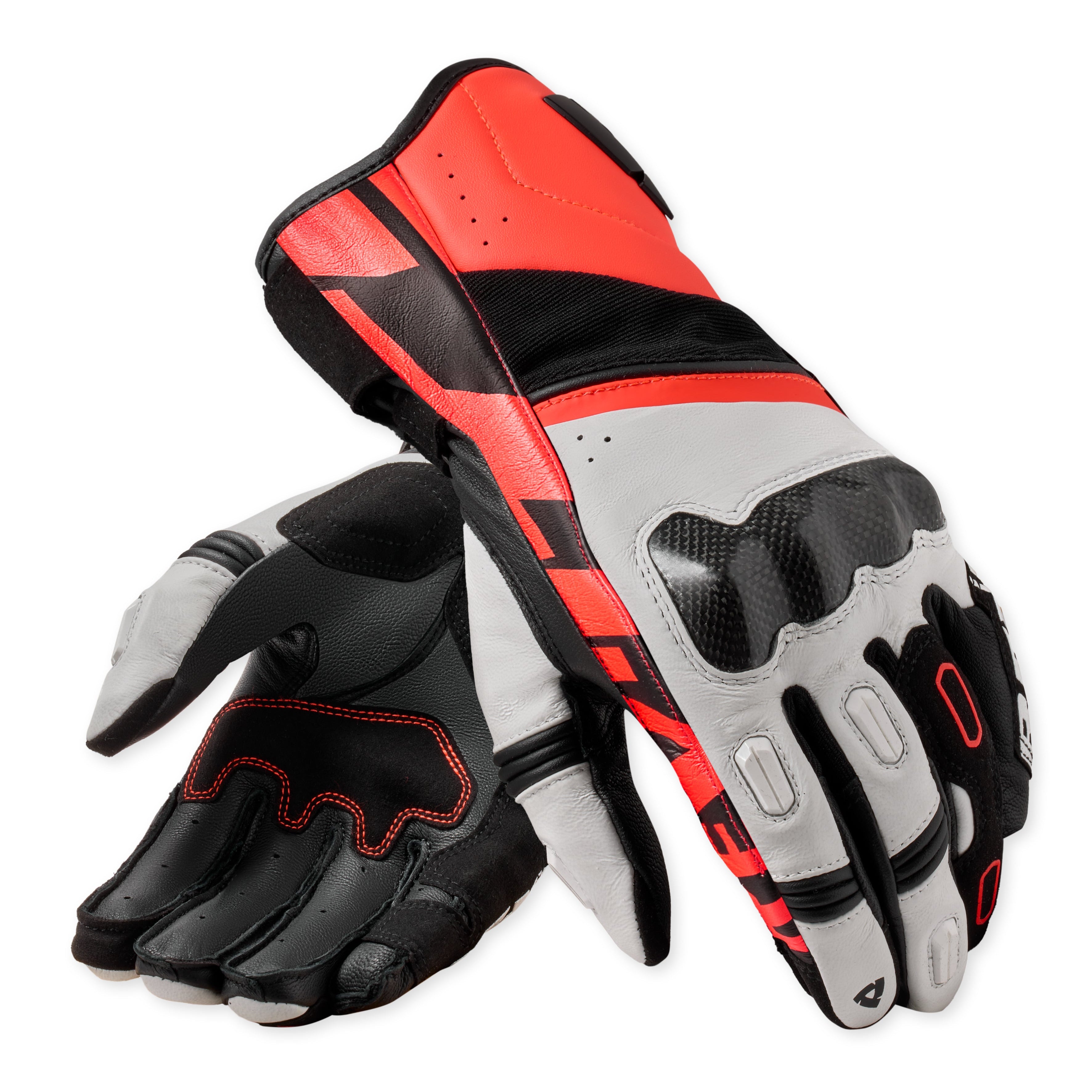 Rev'it! RSR 5 Gloves White Neon Red