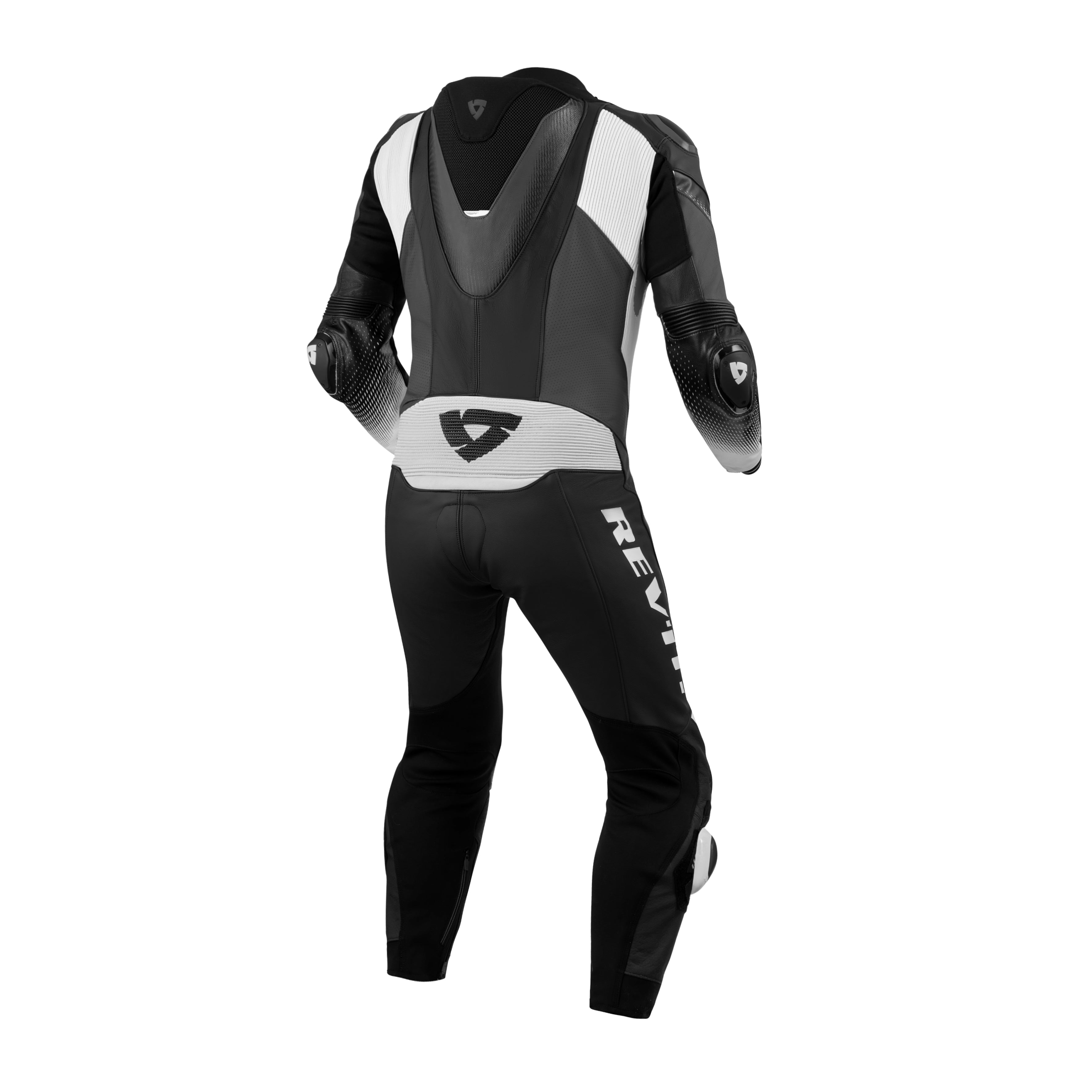 REV'IT! Control One Piece Race Suit Black White