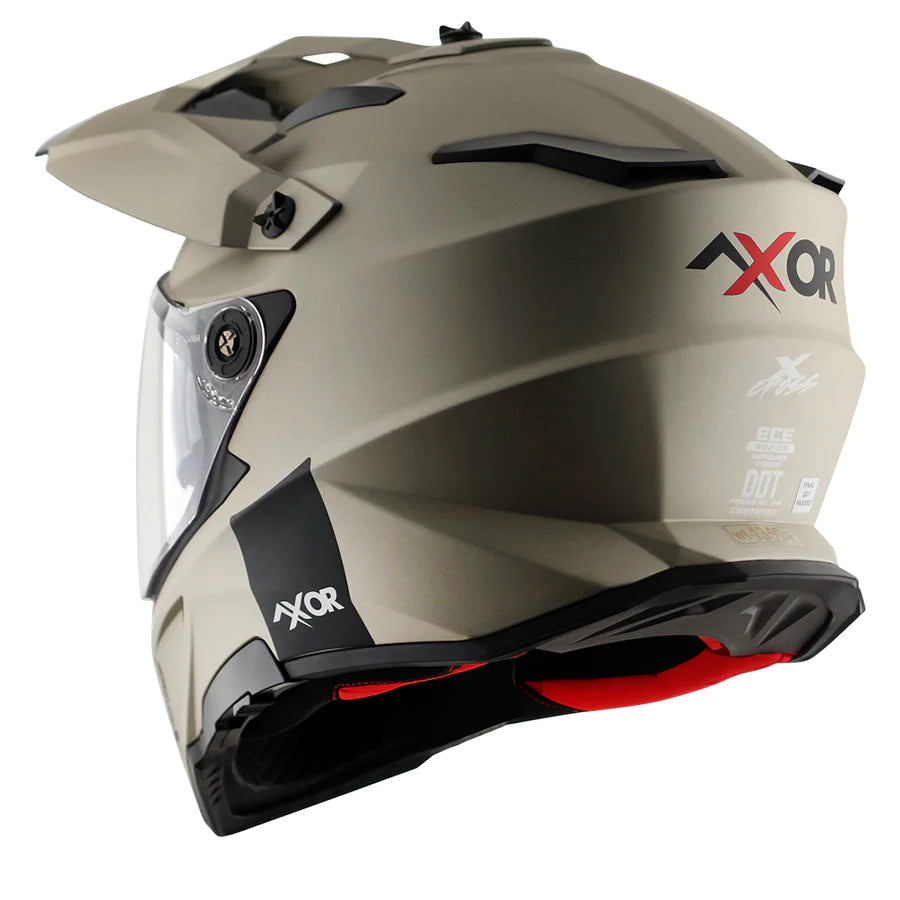 Axor X-Cross Dual Dull Visor Helmet