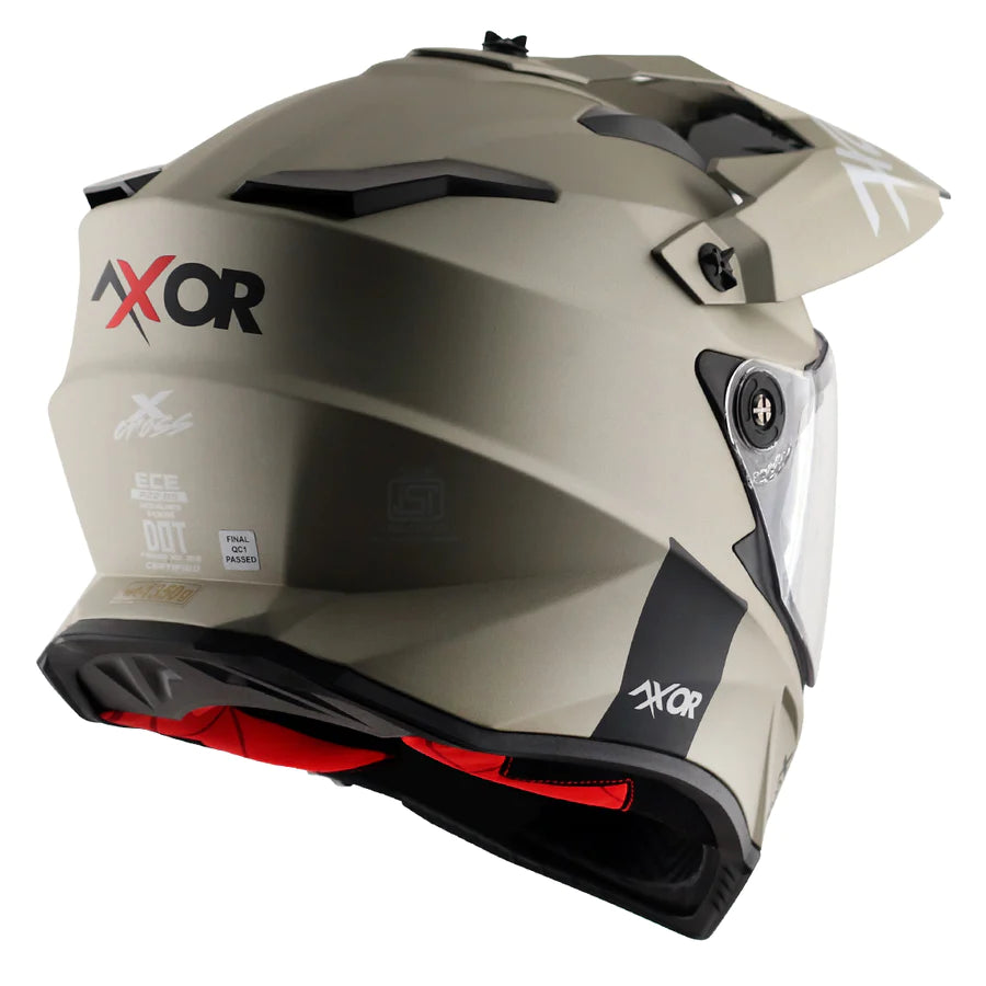 Axor X-Cross Dual Dull Visor Helmet