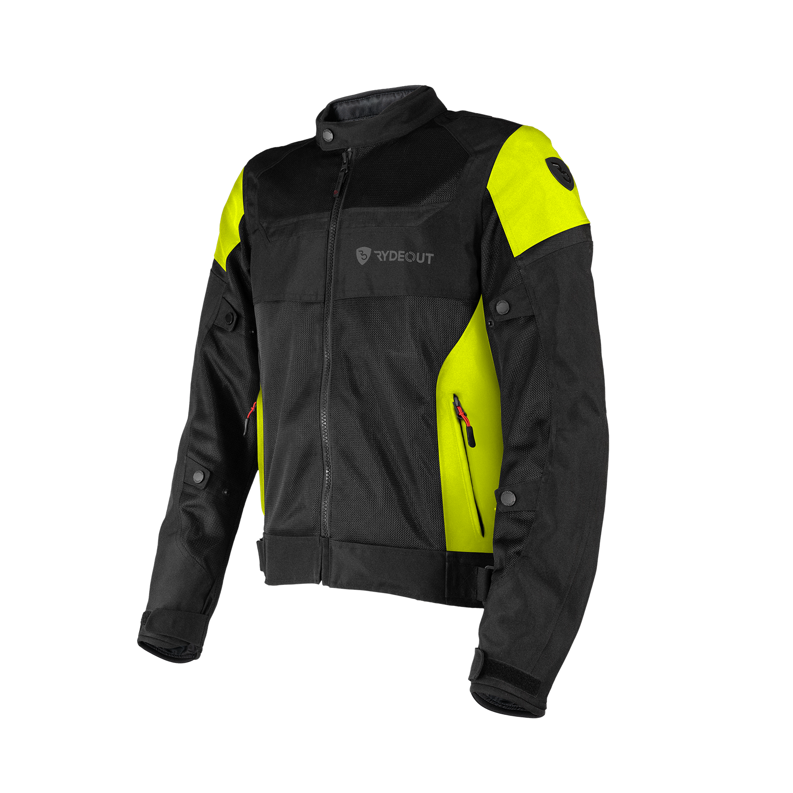 Rydeout Torrent Jacket - Black Hi Viz Yellow