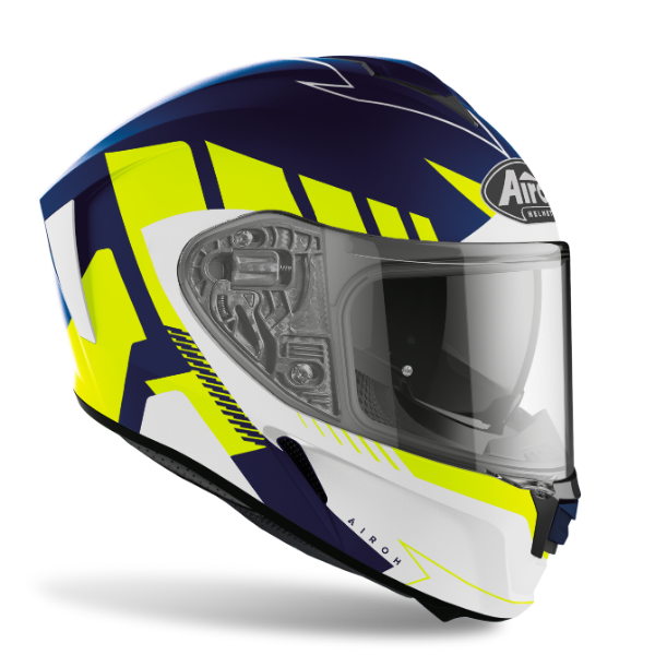 Airoh Spark Rise - Blue/Yellow Matt Helmet