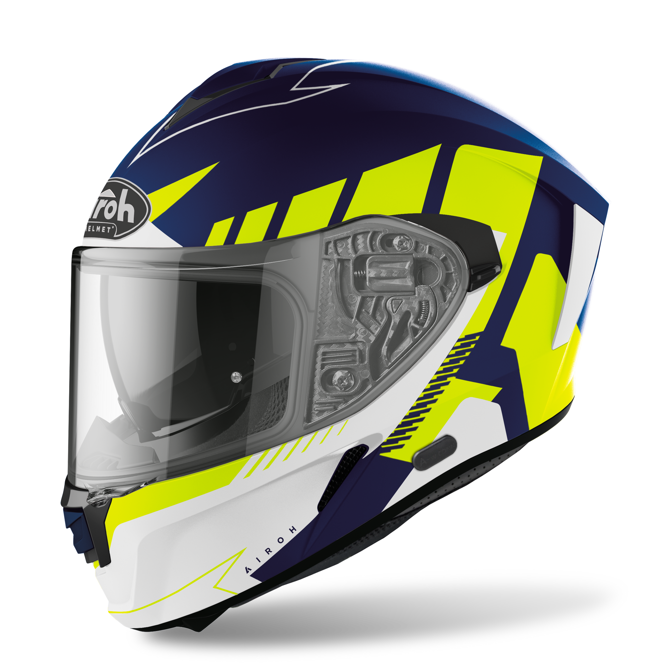 Airoh Spark Rise - Blue/Yellow Matt Helmet