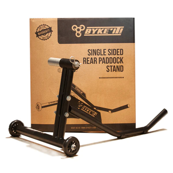 Buy BYKE IT Single Sided Rear Paddock Stand Online High Note Performance