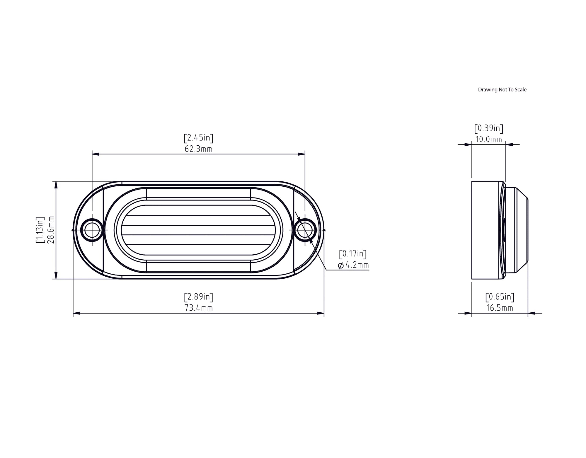 Denali T3 Modular Switchback Signal Pods - Rear