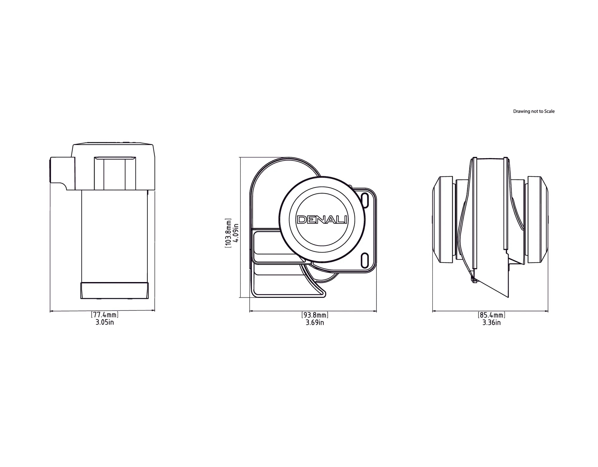 Denali SoundBomb Split Dual-Tone Air Horn