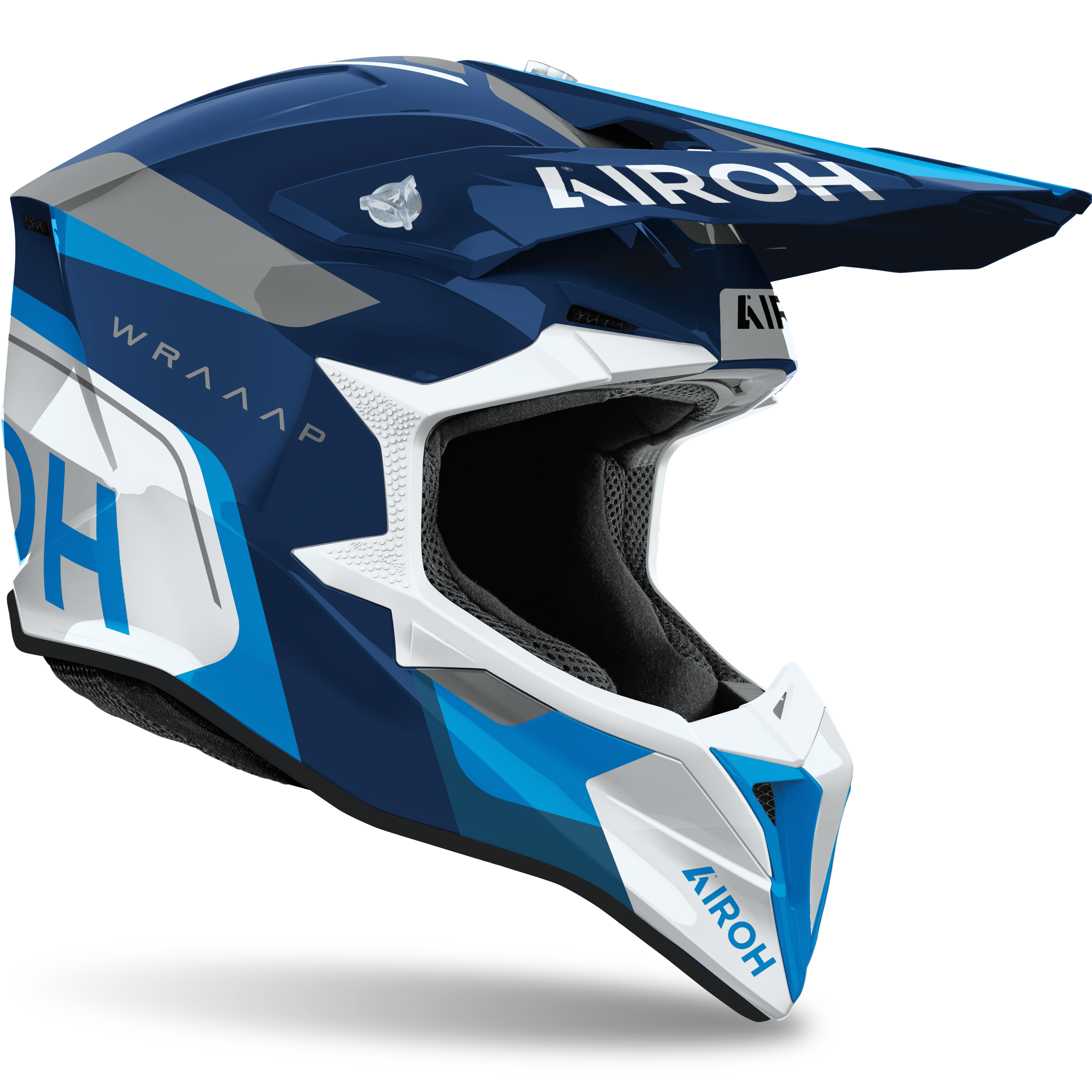 Airoh Wraaap Conquer Blue Gloss Helmet