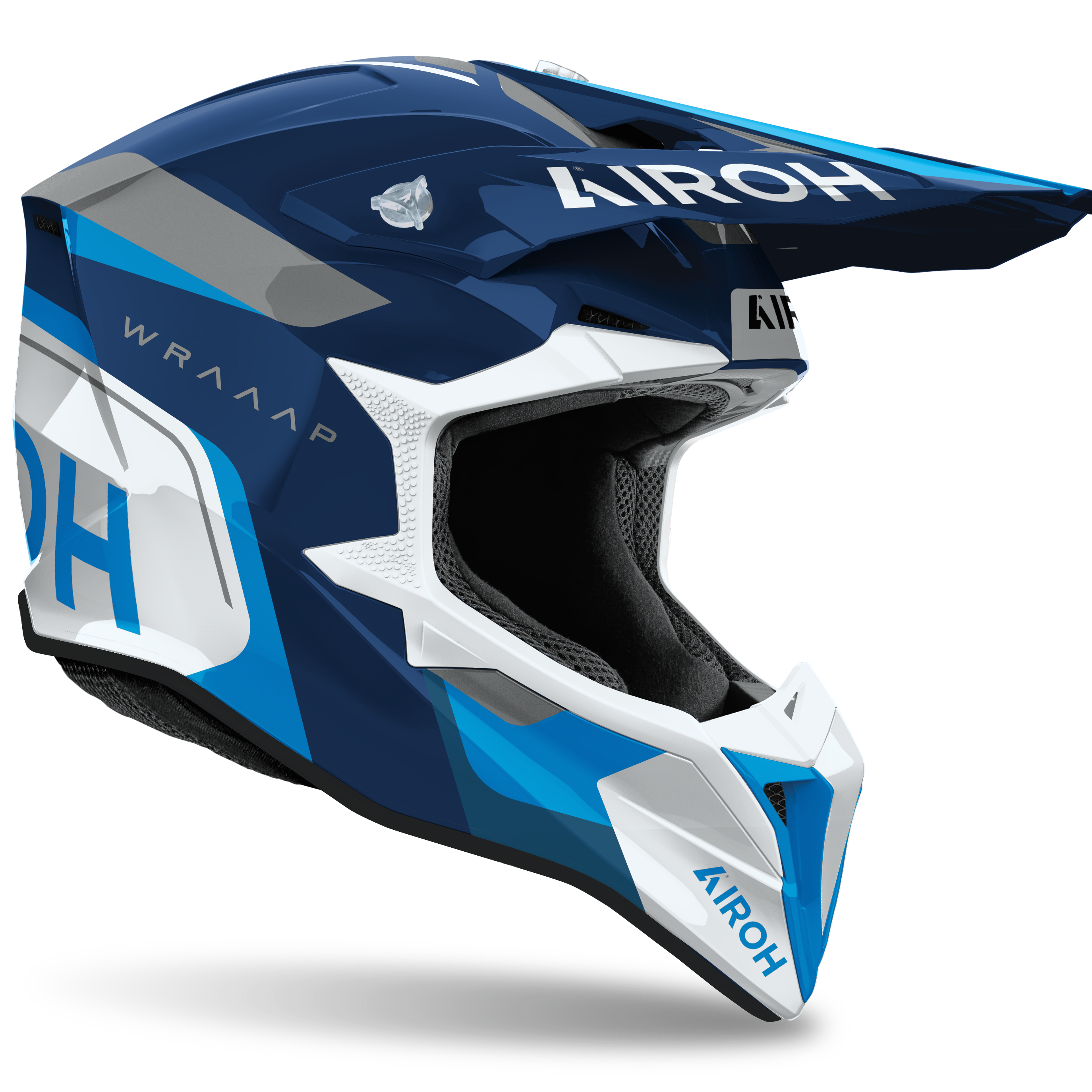Airoh Wraaap Conquer Blue Gloss Helmet