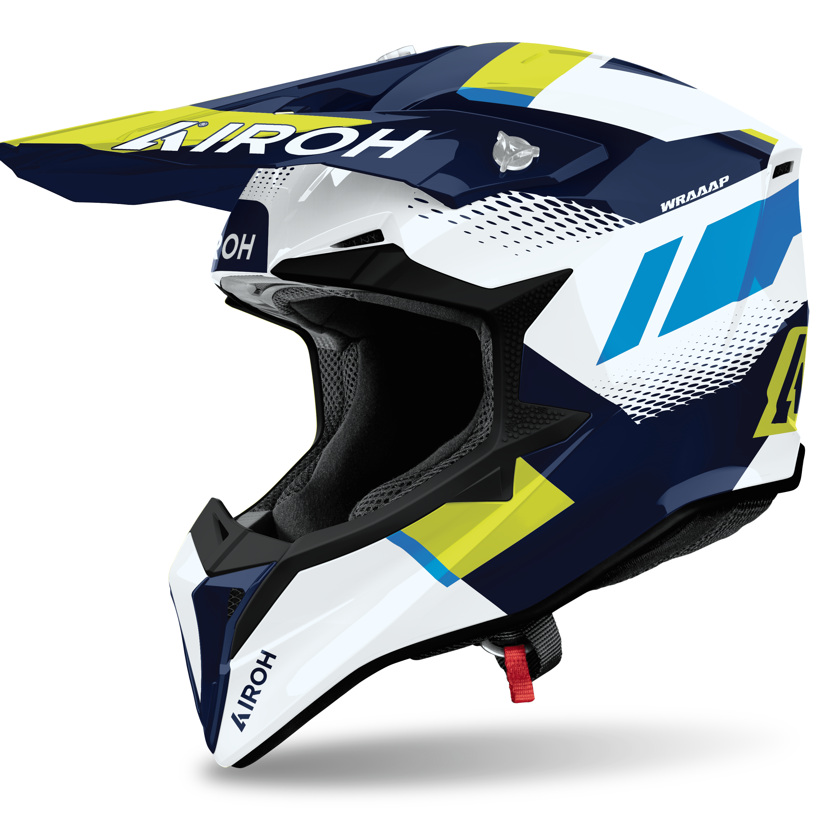 Airoh Wraaap Vision Yellow Blue Helmet