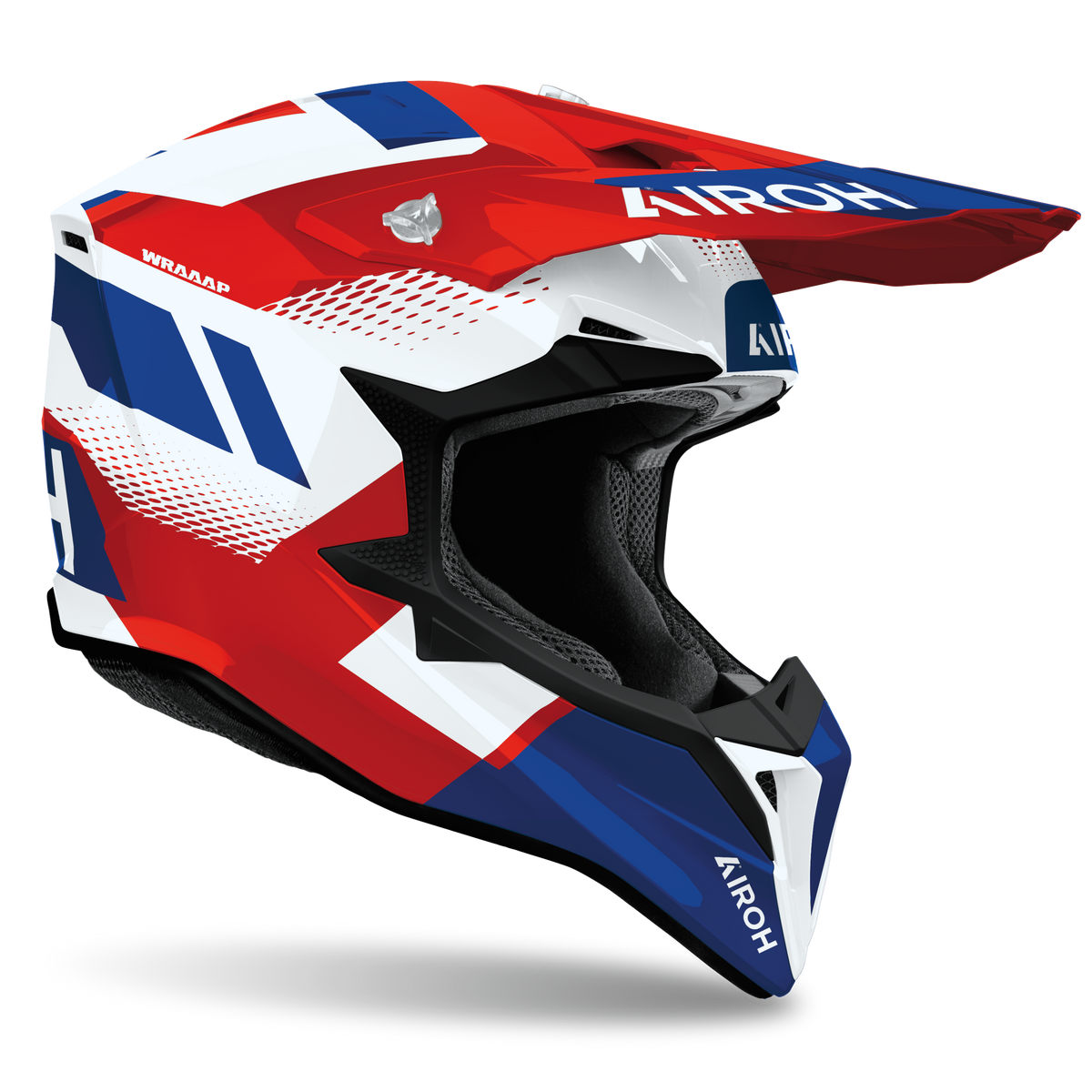 Airoh Wraaap Vision Blue Red Gloss Helmet