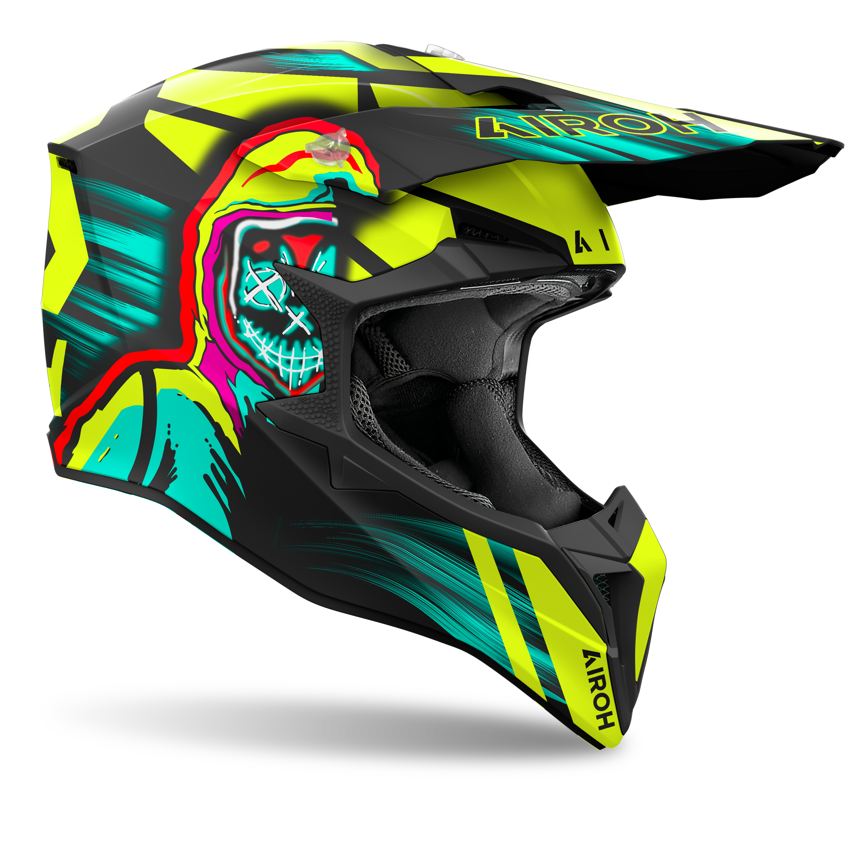 Airoh Wraaap Cyber - Yellow Matt Helmet