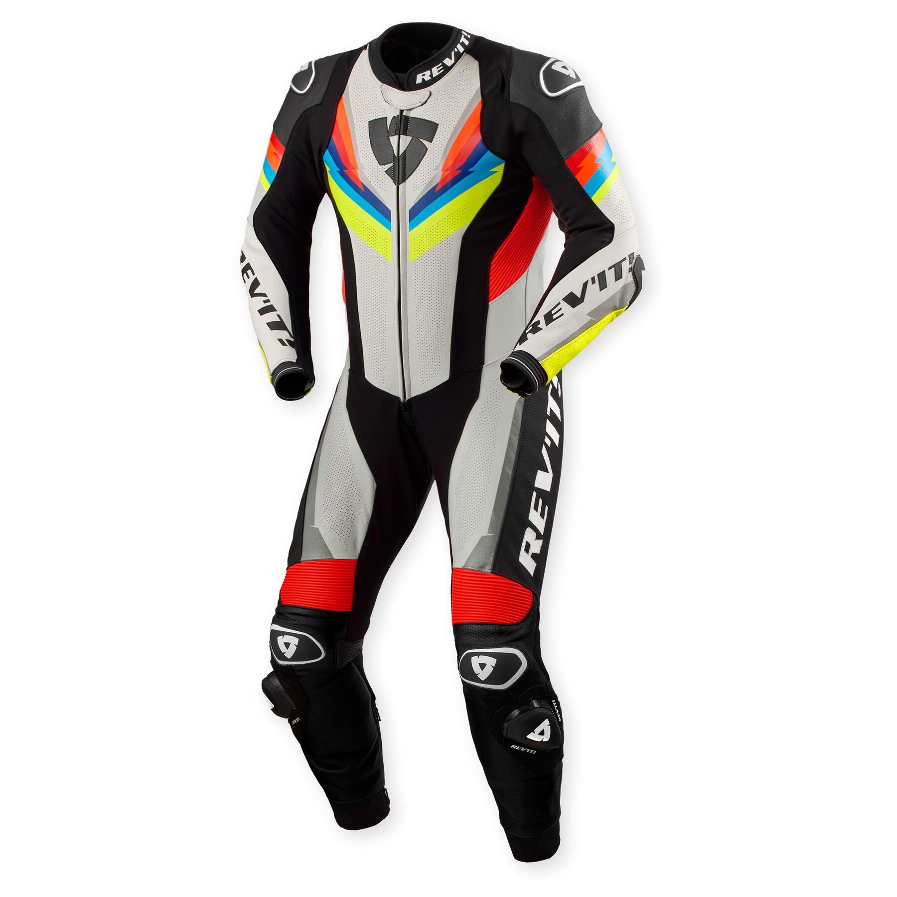 REV'IT! Quantum 3 Race Light Grey/ Yellow Suit