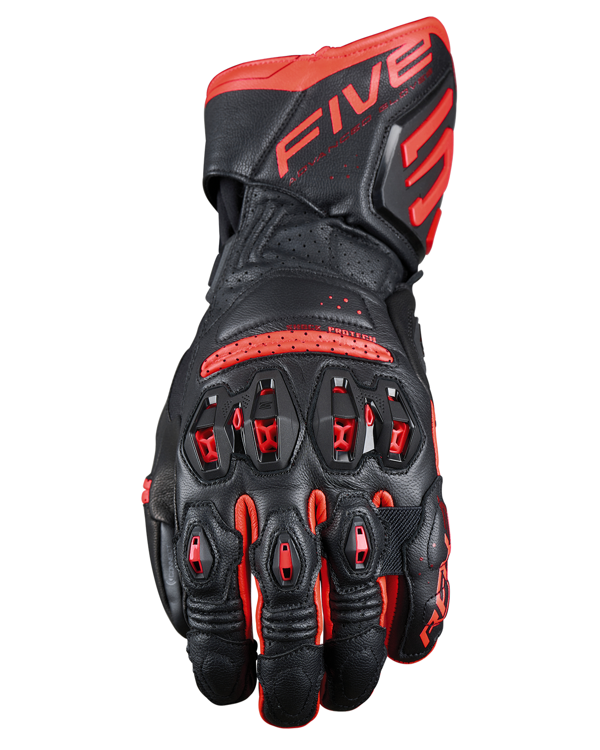 Five RFX3 EVO Black/Fluo Red Gloves