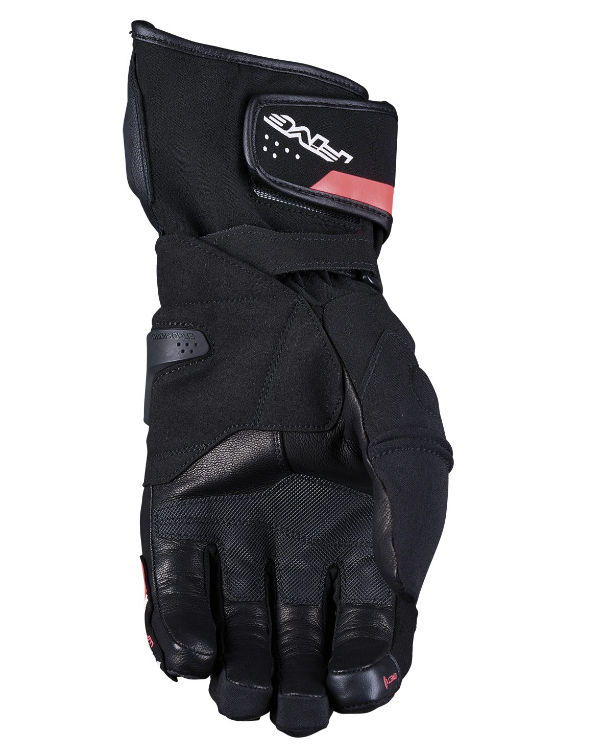 Five RFX4 EVO WP Black Fluo Red Gloves