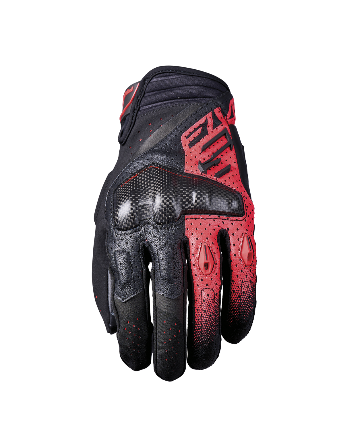Five RSC EVO Black/Fluo Red Gloves