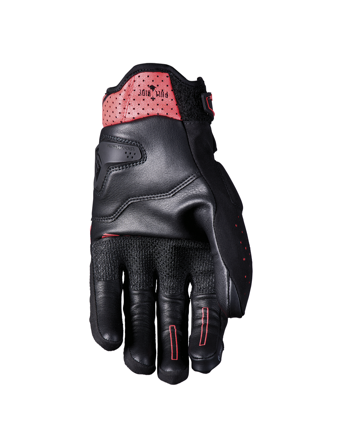 Five RSC EVO Black/Fluo Red Gloves