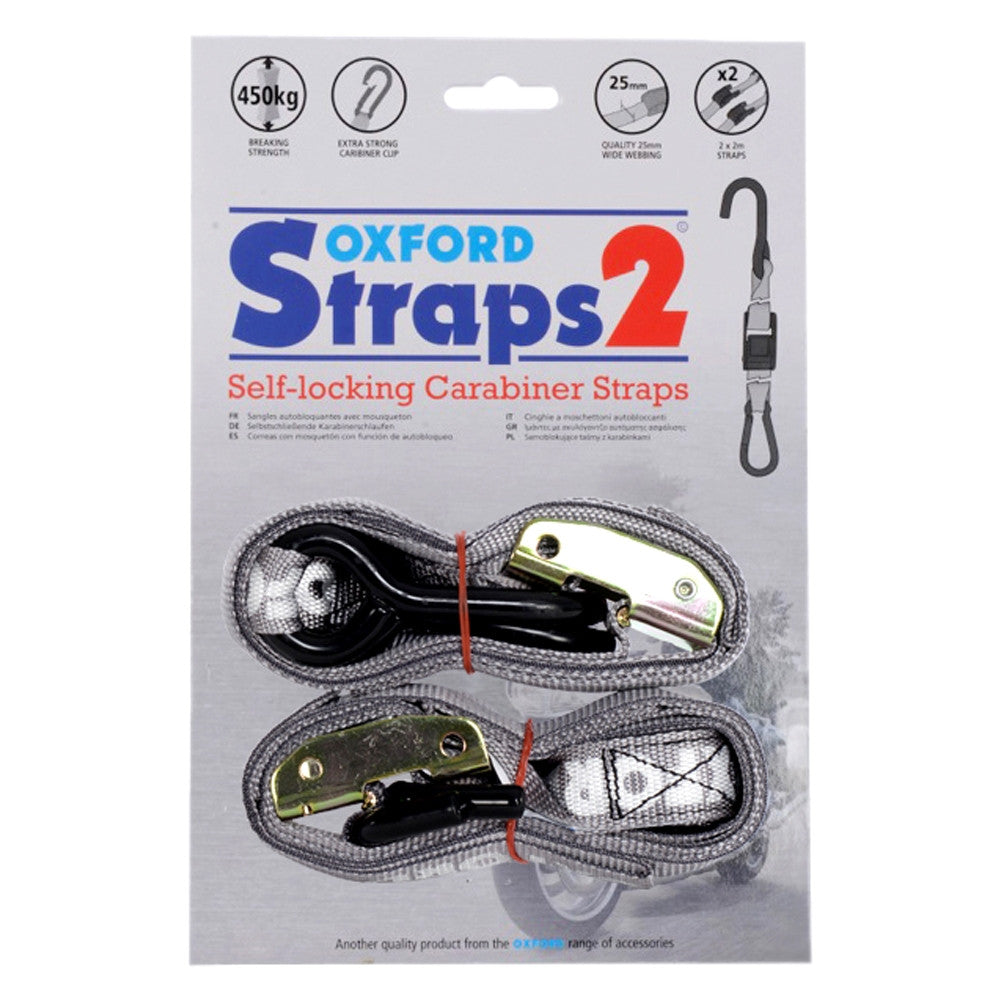 Oxford Straps 2 Self Locking Carabiner Straps