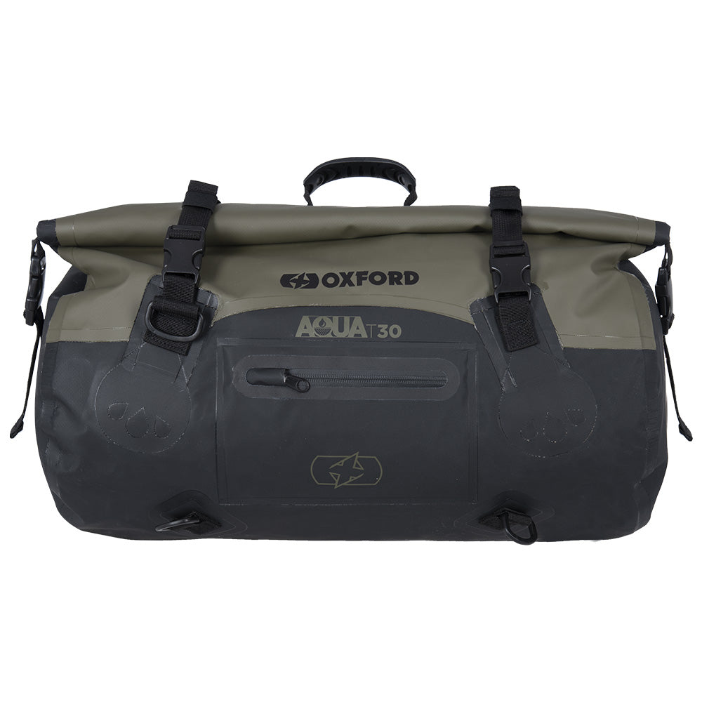 Oxford Aqua T-30 Roll Bag Black Khaki