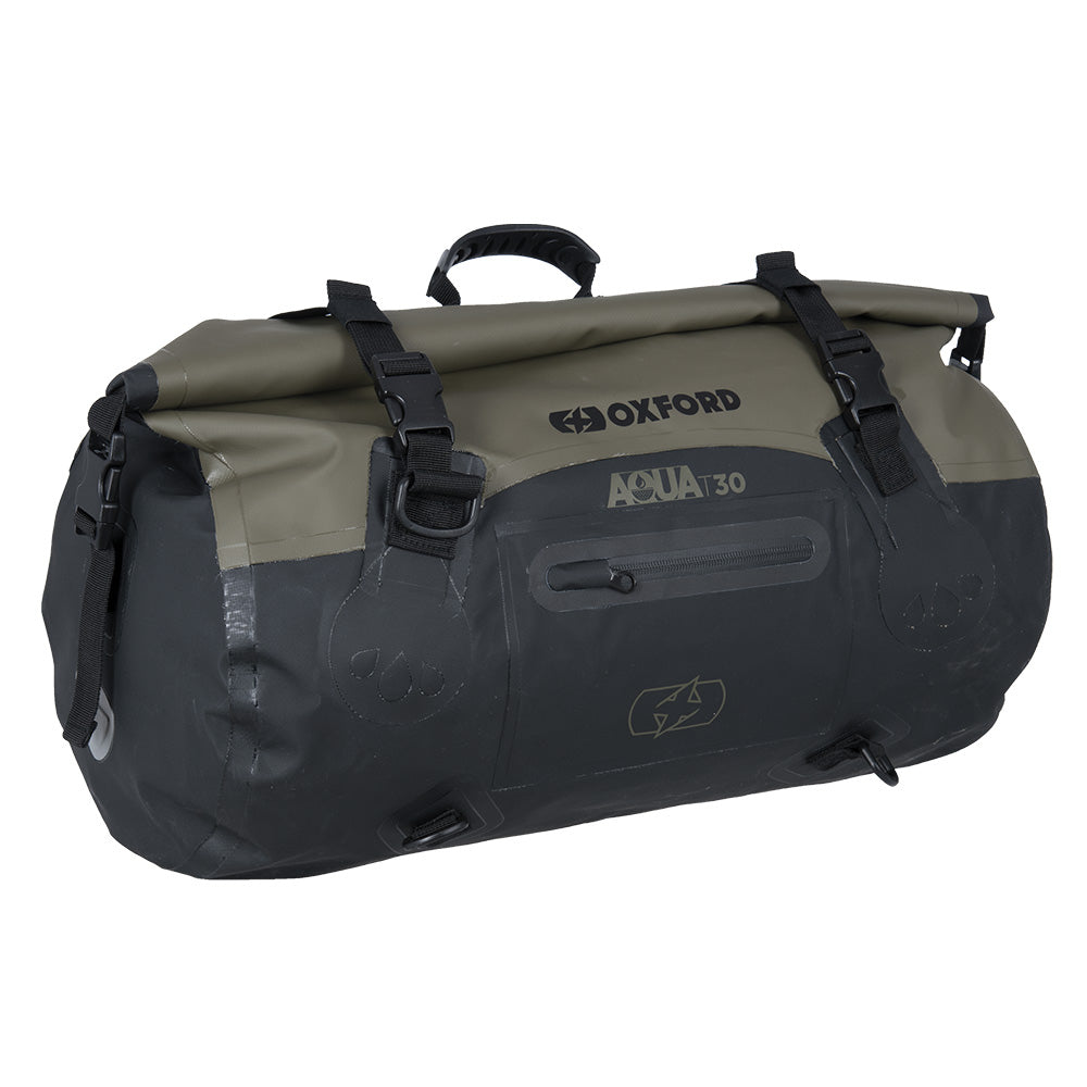 Oxford Aqua T-30 Roll Bag Black Khaki