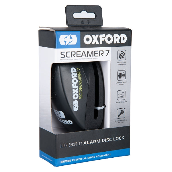 Buy Oxford Screamer 7 Alarm Disc Lock Online