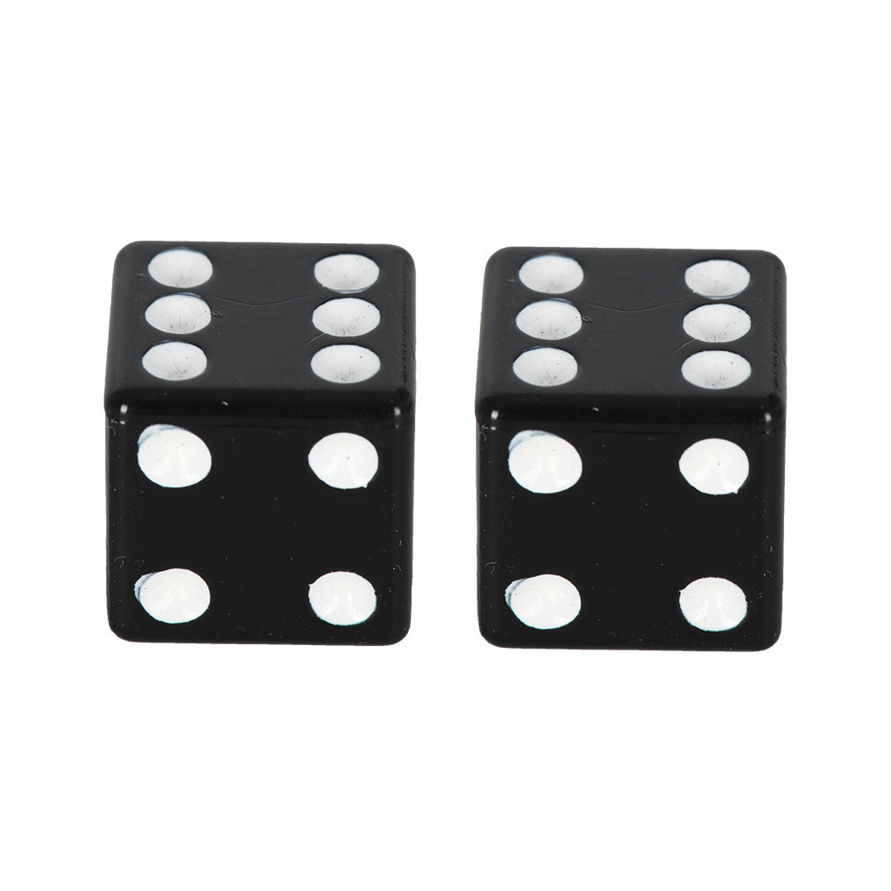 Oxford Lucky Dice Valve Caps - Black