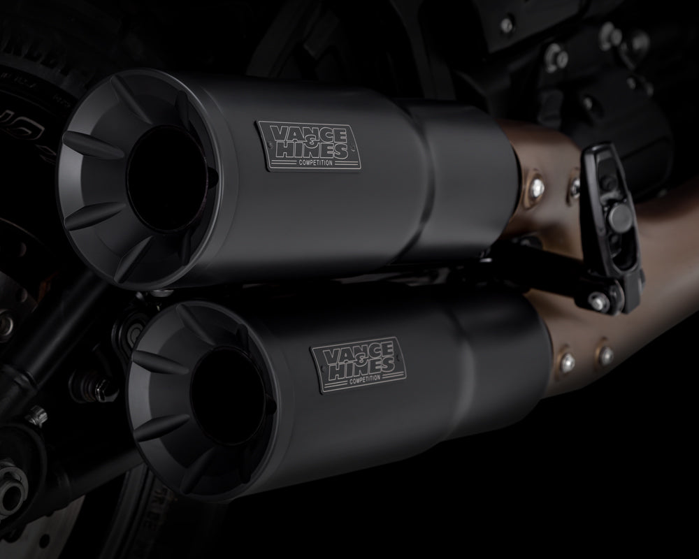 Vance & Hines Exhausts - Hi-Output Slip-ons - 2018+ Softail Fatbob