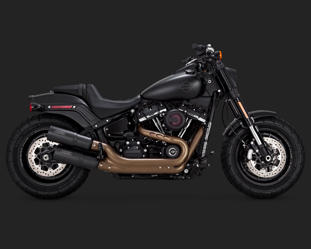 Vance & Hines Exhausts - Hi-Output Slip-ons - 2018+ Softail Fatbob