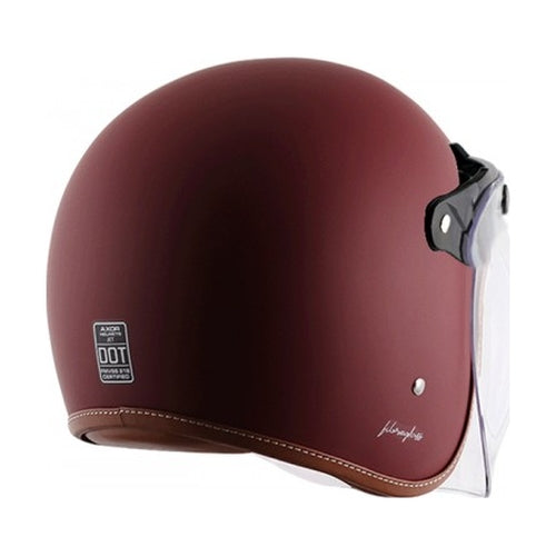 Axor Retro Jet Leather Matte Helmet