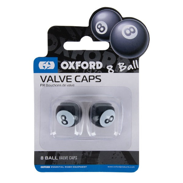 Oxford 8 Ball Valve Caps - Black