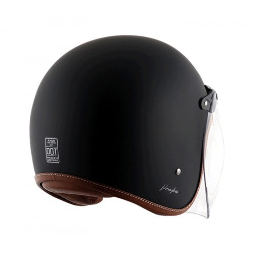 Axor Retro Jet Leather Matte Helmet