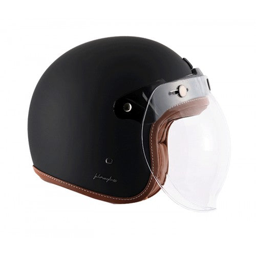 Axor Retro Jet Leather Matte Helmet