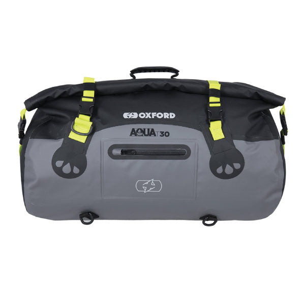 Oxford Aqua T-30 Roll Bag Black Fluo