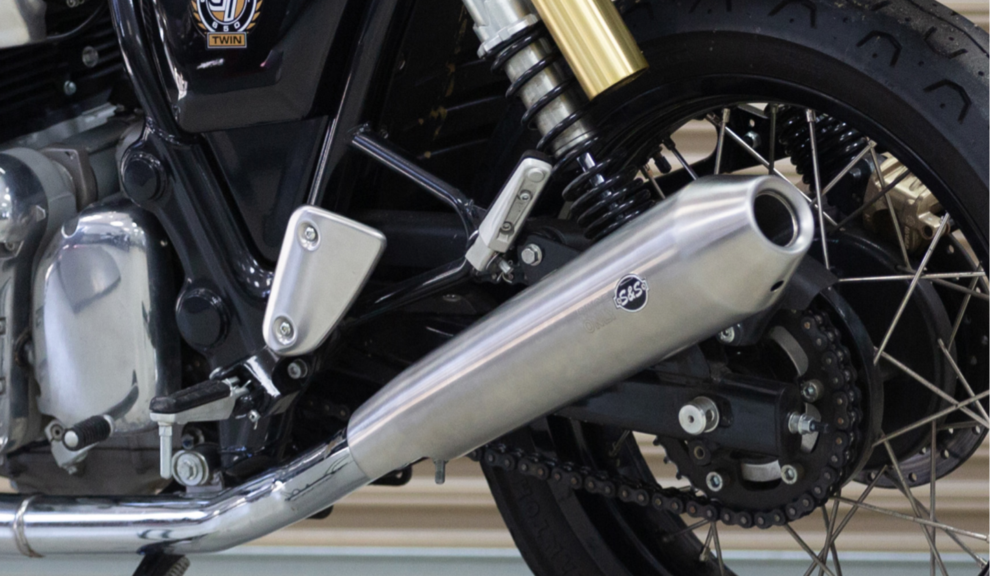 S&S Tapered Cone Mufflers - Race Only - Royal Enfield® Interceptor 650 Twins