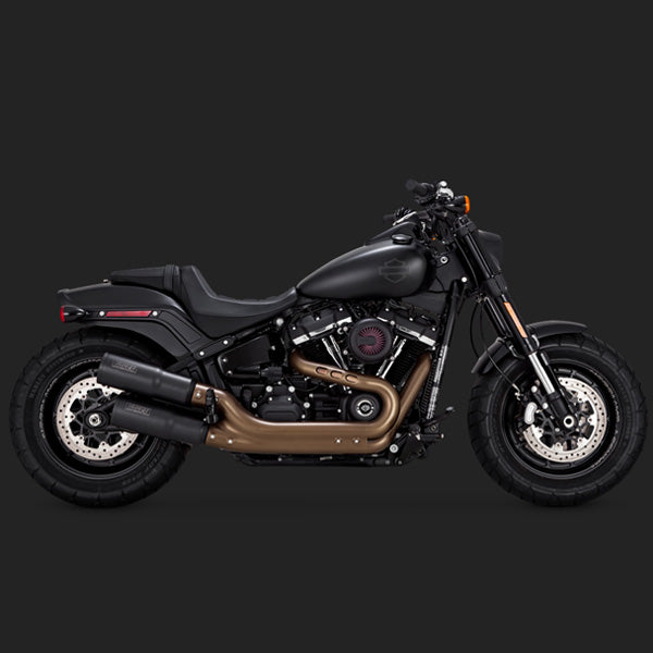 Vance & Hines Exhausts - Hi-Output Slip-ons - 2018+ Softail Fatbob