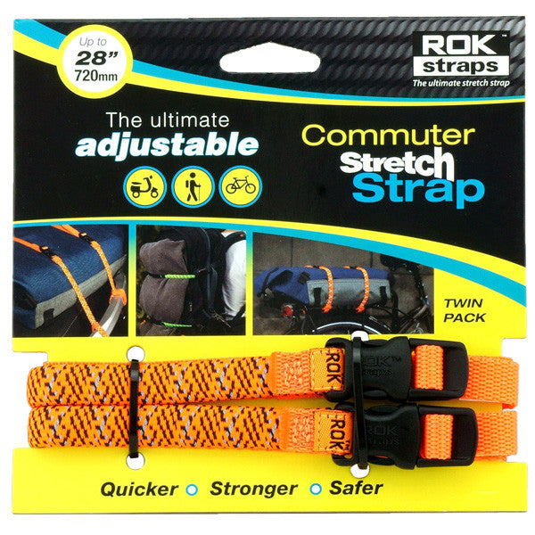 ROK Straps LD 12mm Adjustable - Orange Reflective