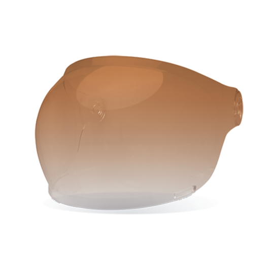 Bell Shield Bullitt Bubble, Brown Tab - Amber Gradient