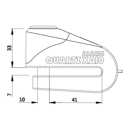 Oxford Quartz Xalo XA10 Alarm Disc Lock (10mm)