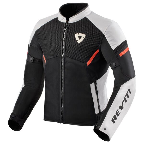 Rev'it! GT-R Air 3 Mesh Jacket - White Neon Red