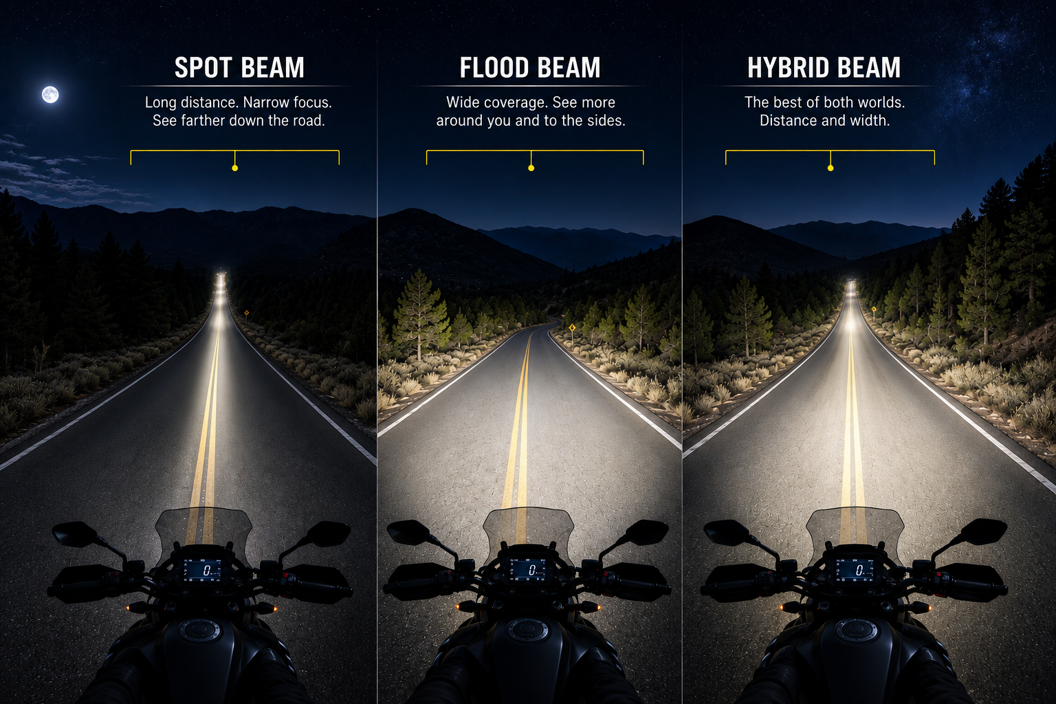 Auxiliary Lights Explained: Spot vs Flood vs Hybrid Beams