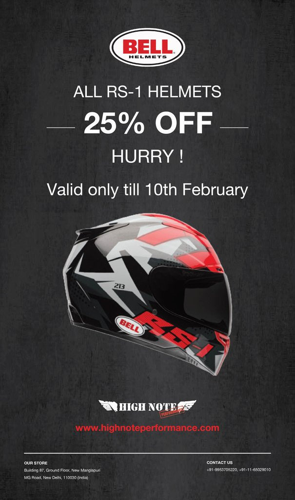 Motorcycle Bell Helmets At 25% Discount