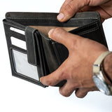 Carbonado Tri Fold Wallet - Black