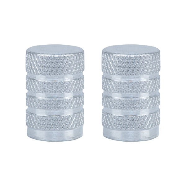 Oxford Gripper Valve Caps - Silver