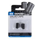 Oxford Gripper Valve Caps - Black